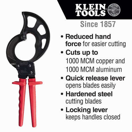 Ratcheting Cable Cutter 1000 MCM 63750