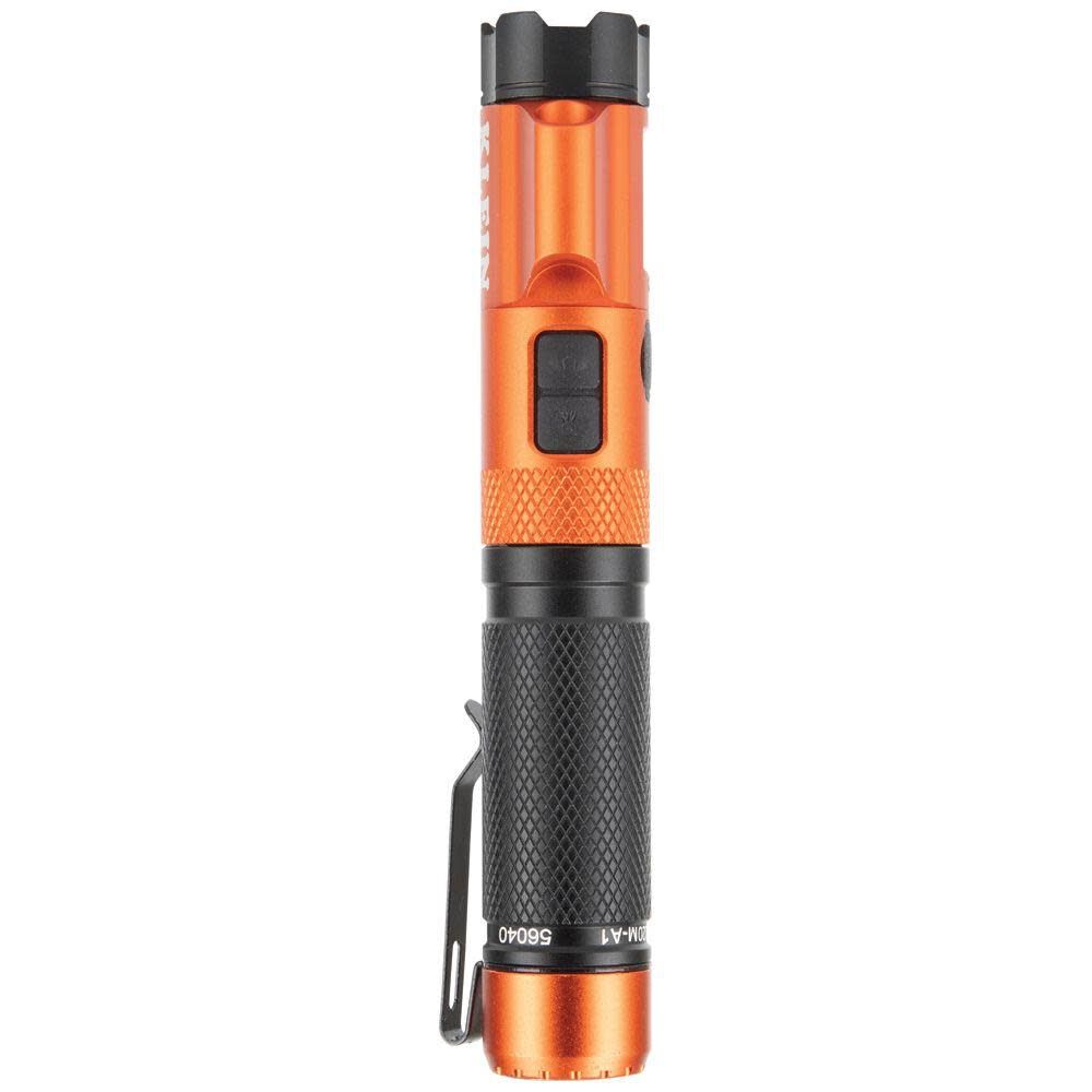 Rechargeable Focus Flashlight with Laser 350-Lumen 2 Modes LED Rechargeable Flashlight 56040