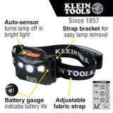 Rechargeable Headlamp with Strap 400 Lumen All-Day Runtime Auto-Off 56048