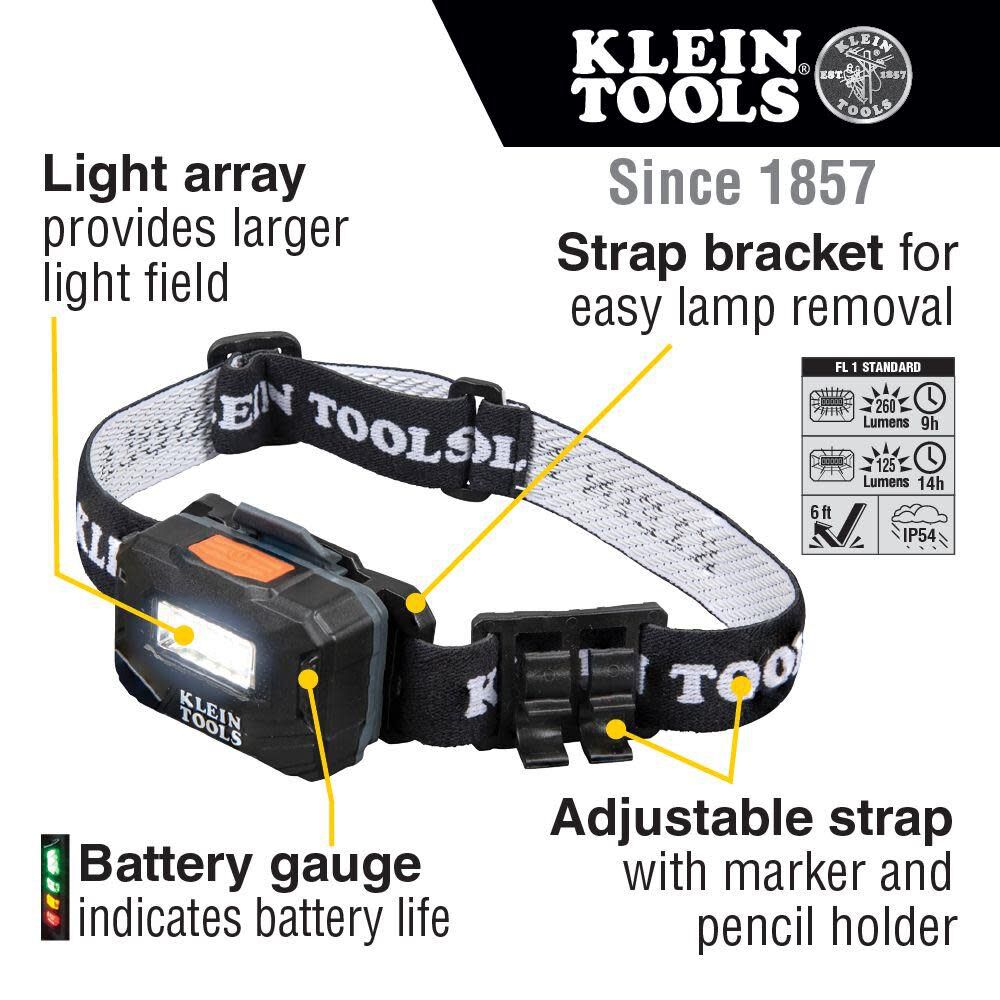 260-Lumen LED Rechargeable Headlamp (Battery Included) 56049