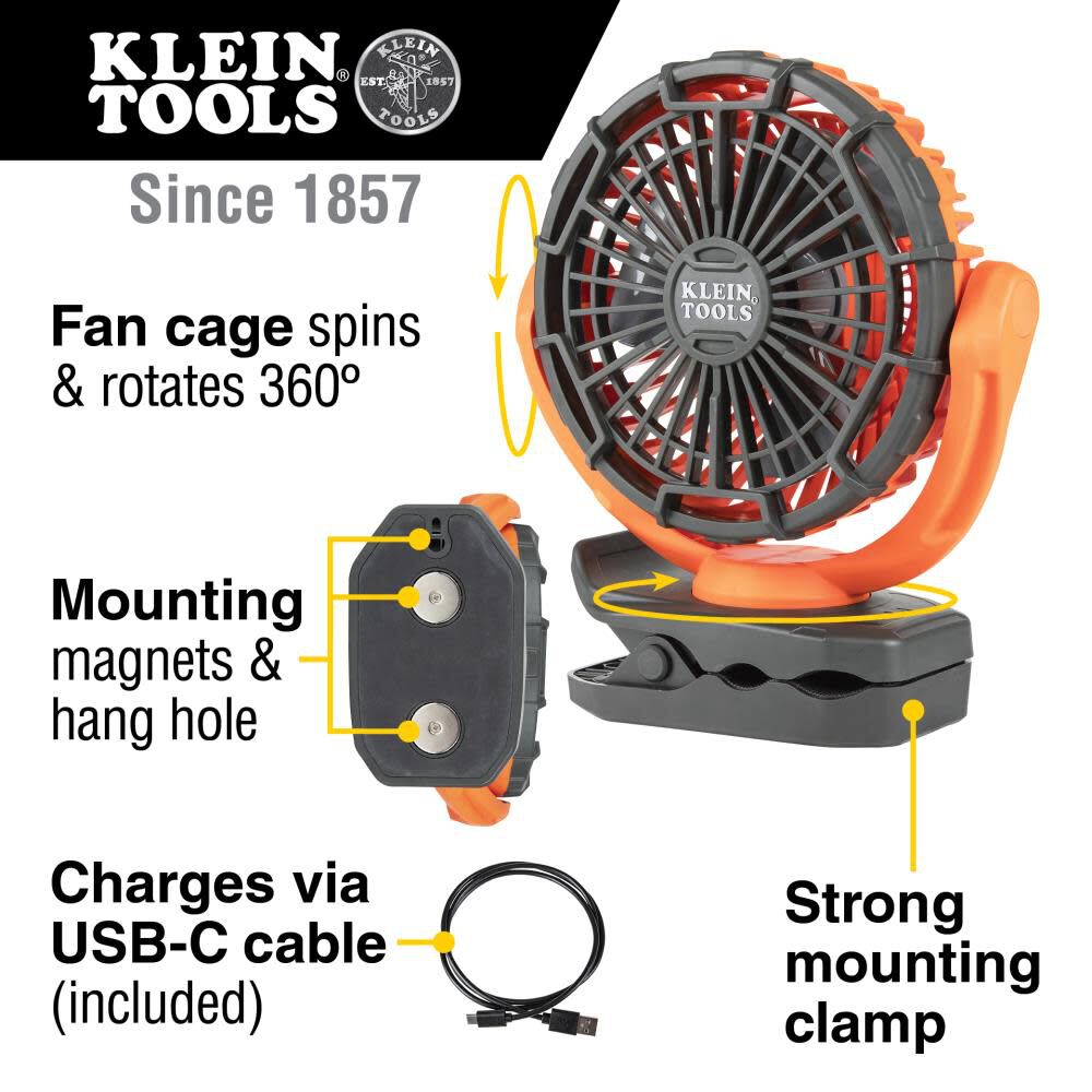 Rechargeable Personal Jobsite Fan PJSFM1