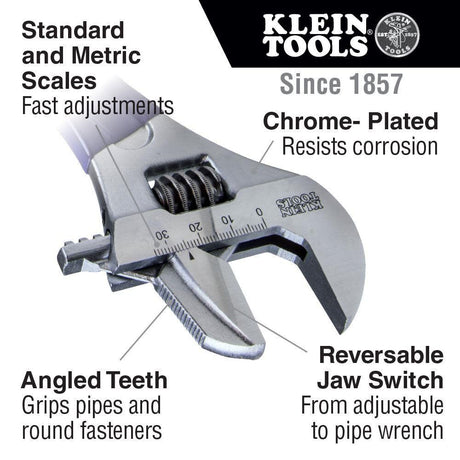 Tools Reverse Jaw/Adjust Pipe Wrench D86930