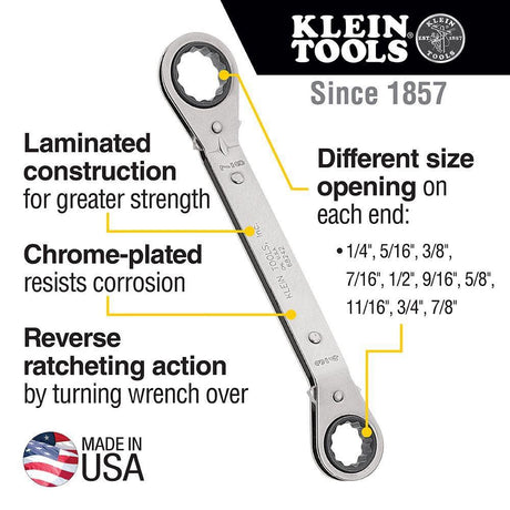 Reverse Ratchet Box Wrench Set 5 Pc 68245