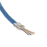 RJ45 CAT6A UTP Pass Thru Plug 200pk VDV826-764