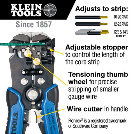 Self-Adjusting Wire Stripper/Cutter 11061