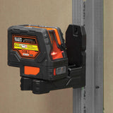 Red 150-ft Self-Leveling Indoor/Outdoor Cross Beam Cross-line Laser Level (Accessories Included) 93LCLS