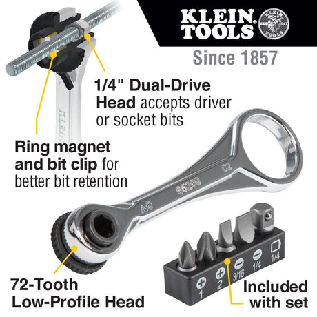 Slim-Profile Mini Ratchet Set 5-Pc 65200