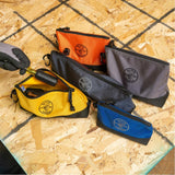 Stand-Up Zipper-Bag, 5-Pack Orange, Yellow, Light Gray, Blue, Dark Gray Nylon 2-in Zippered Tool Bag 55569