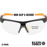 Standard Safety Glasses Clear Lens 2-pack 60171