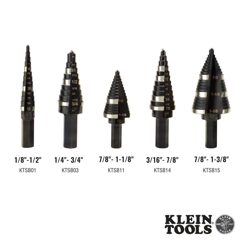 Step Drill Bit #1 Double-Fluted KTSB01