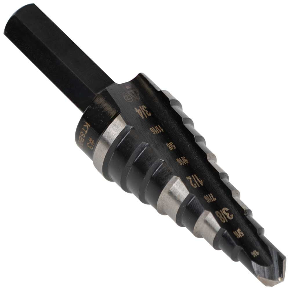 Step Drill Bit #3 Double-Fluted KTSB03