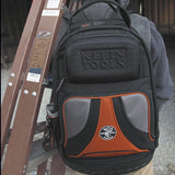 20 x 14.5 x 7.25 Black with Orange/Gray Backpack 55421BP14