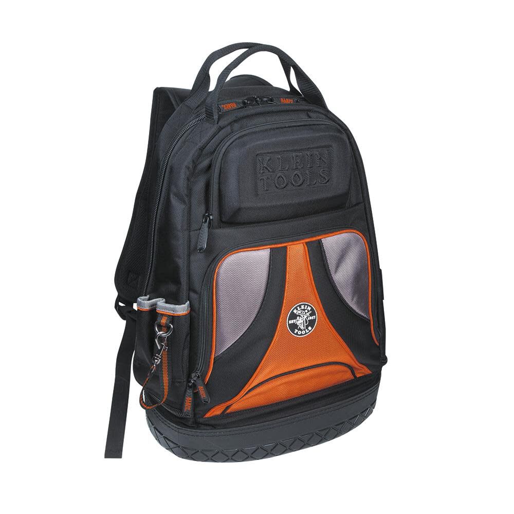 20 x 14.5 x 7.25 Black with Orange/Gray Backpack 55421BP14