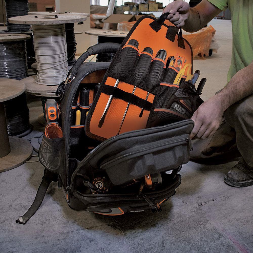 Tradesman Pro(TM) Tool Master Tool Bag Backpack Black Ballistic Nylon 13.5-in Zippered Backpack 55485