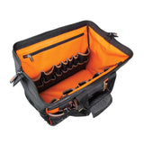 Tradesman Pro(TM) Wide-Open Tool Bag Black Ballistic Nylon 16.25-in Zippered Tool Bag 55469