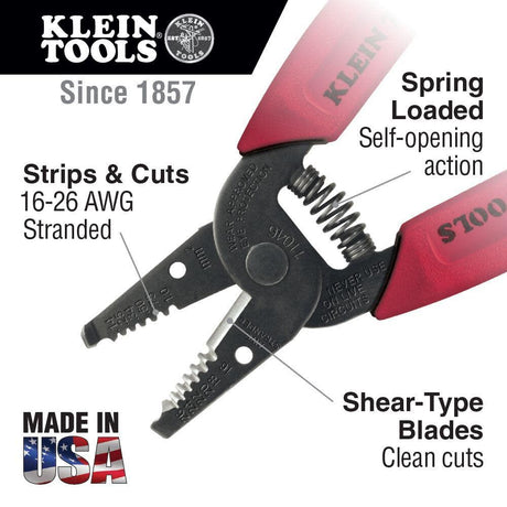 Tools Wire Stripper/Cutter 16-26 AWG STRD 11046