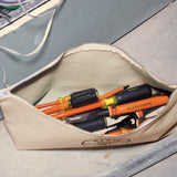 Zipper Canvas Tool Bag Natural 5539LNAT