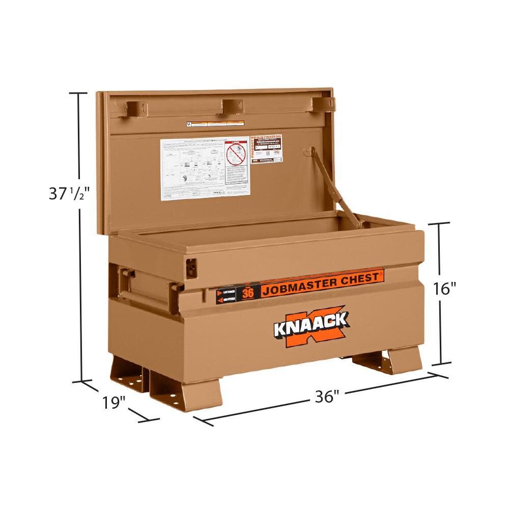 19-in W x 36-in L x 21.5-in Steel Jobsite Box 36