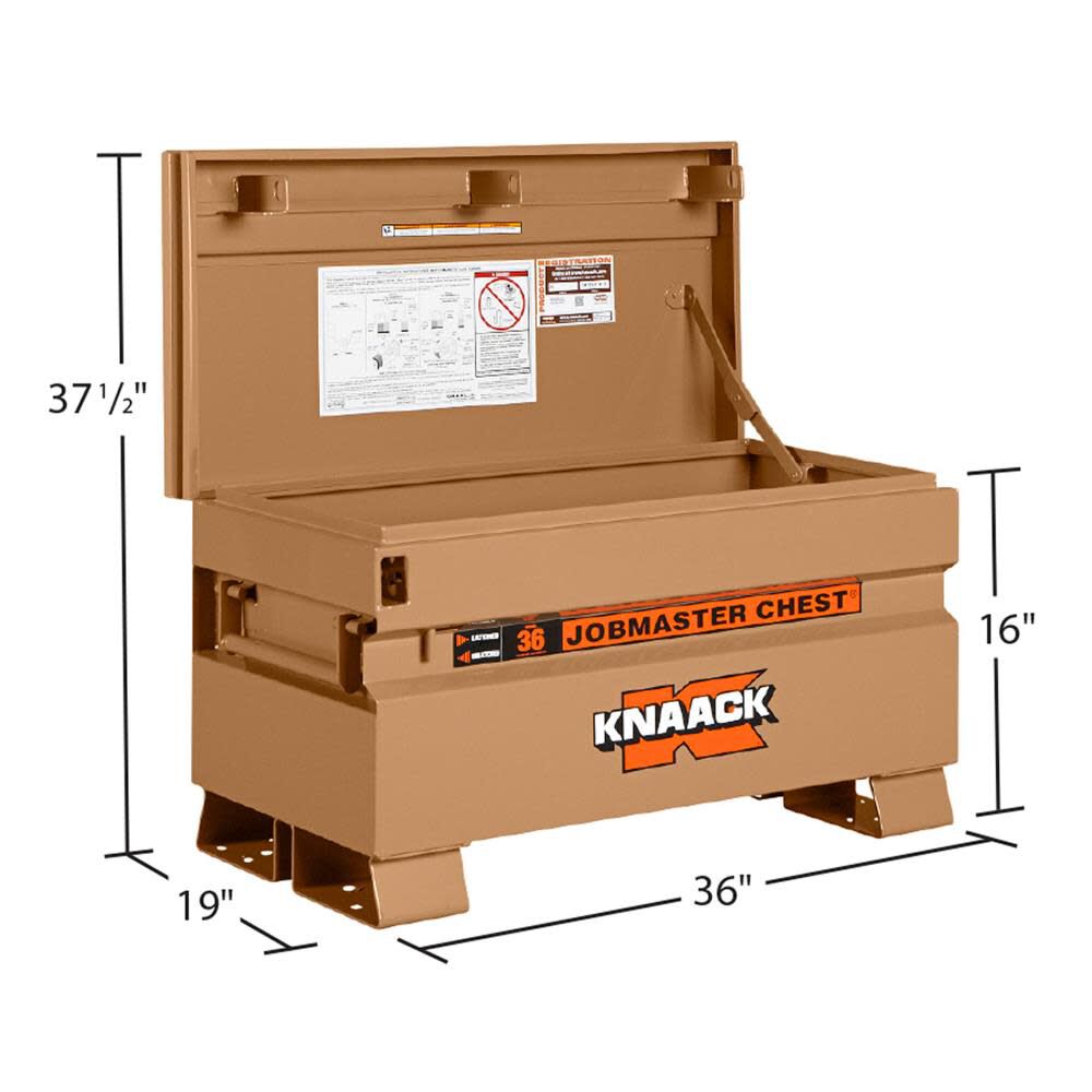 19-in W x 36-in L x 21.5-in Steel Jobsite Box 36