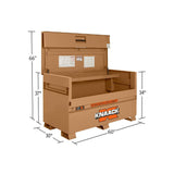 30-in W x 60-in L x 34.25-in Steel Jobsite Box 69