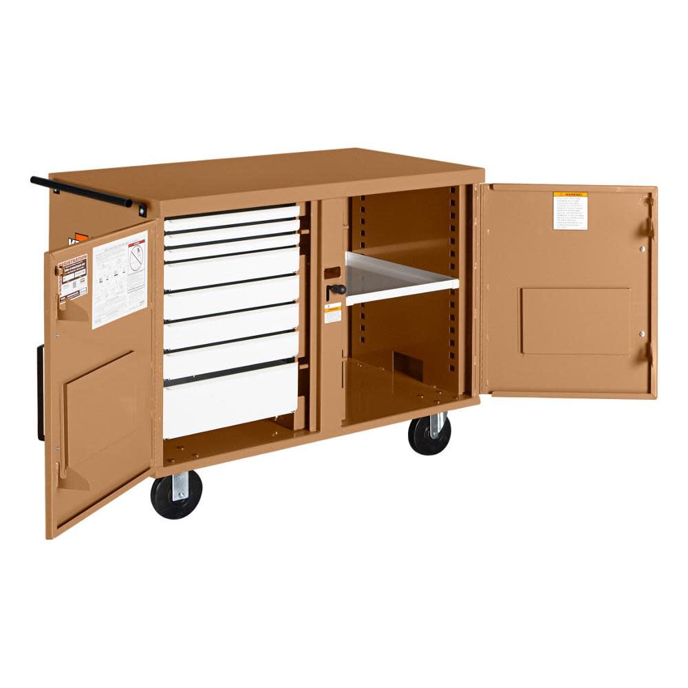 STORAGEMASTER Rolling Work Bench Steel Jobsite Box 49