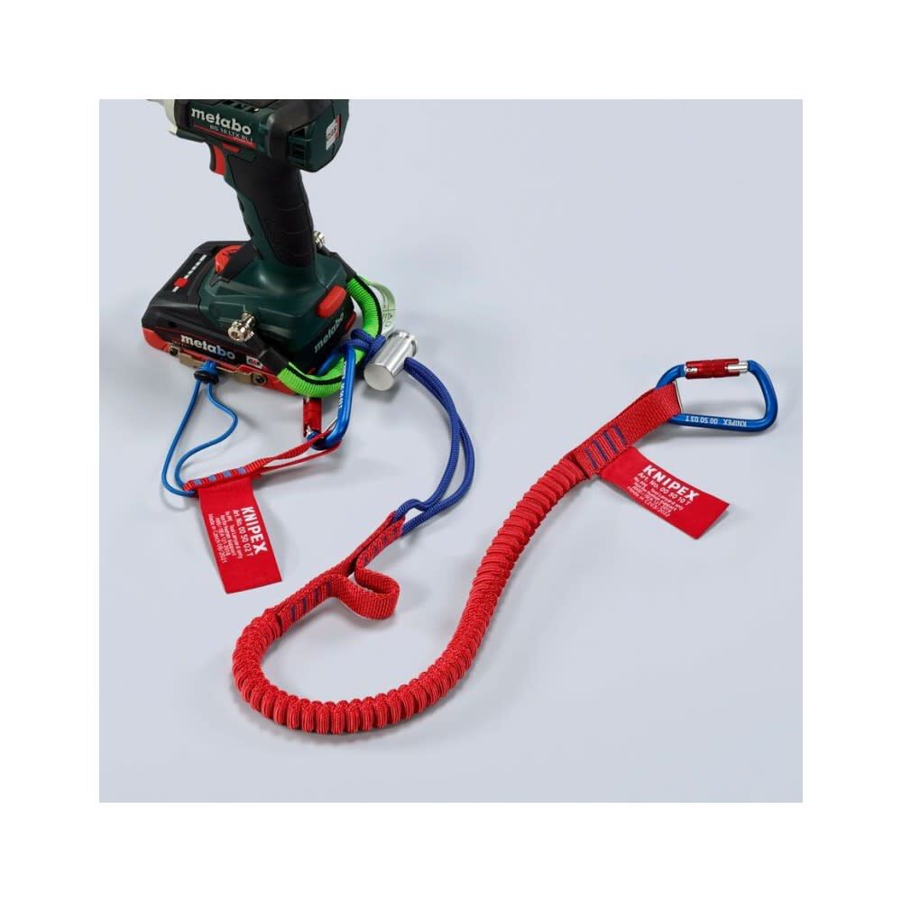 38 in Red Tool Tethering Lanyard with Eye Carabiner 00 50 12 T BKA