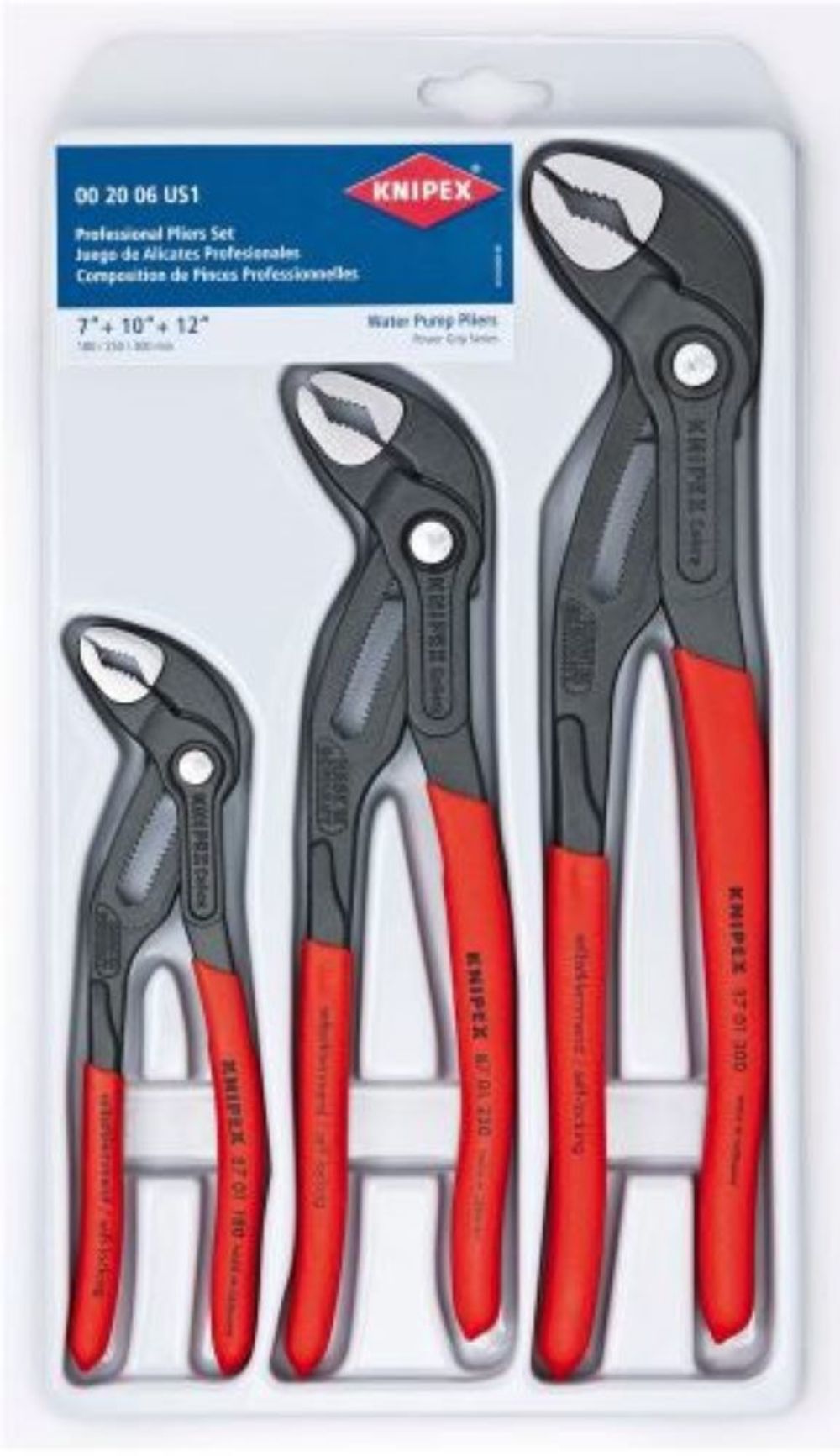 Cobra 3-Pack Tongue and Groove Plier Set 00 20 06 US1