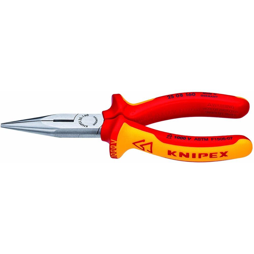 Snipe Nose Side Cutting Pliers, 6.25-Inch Fine Gripping and Cutting Pliers 25 08 160 SBA