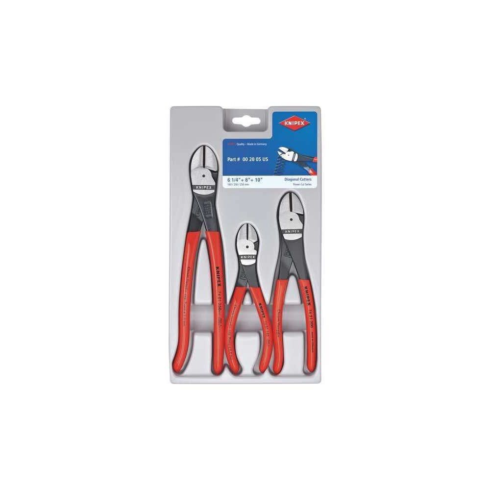 Diagonal Cutter Set High Leverage 3pc 00 20 05 US