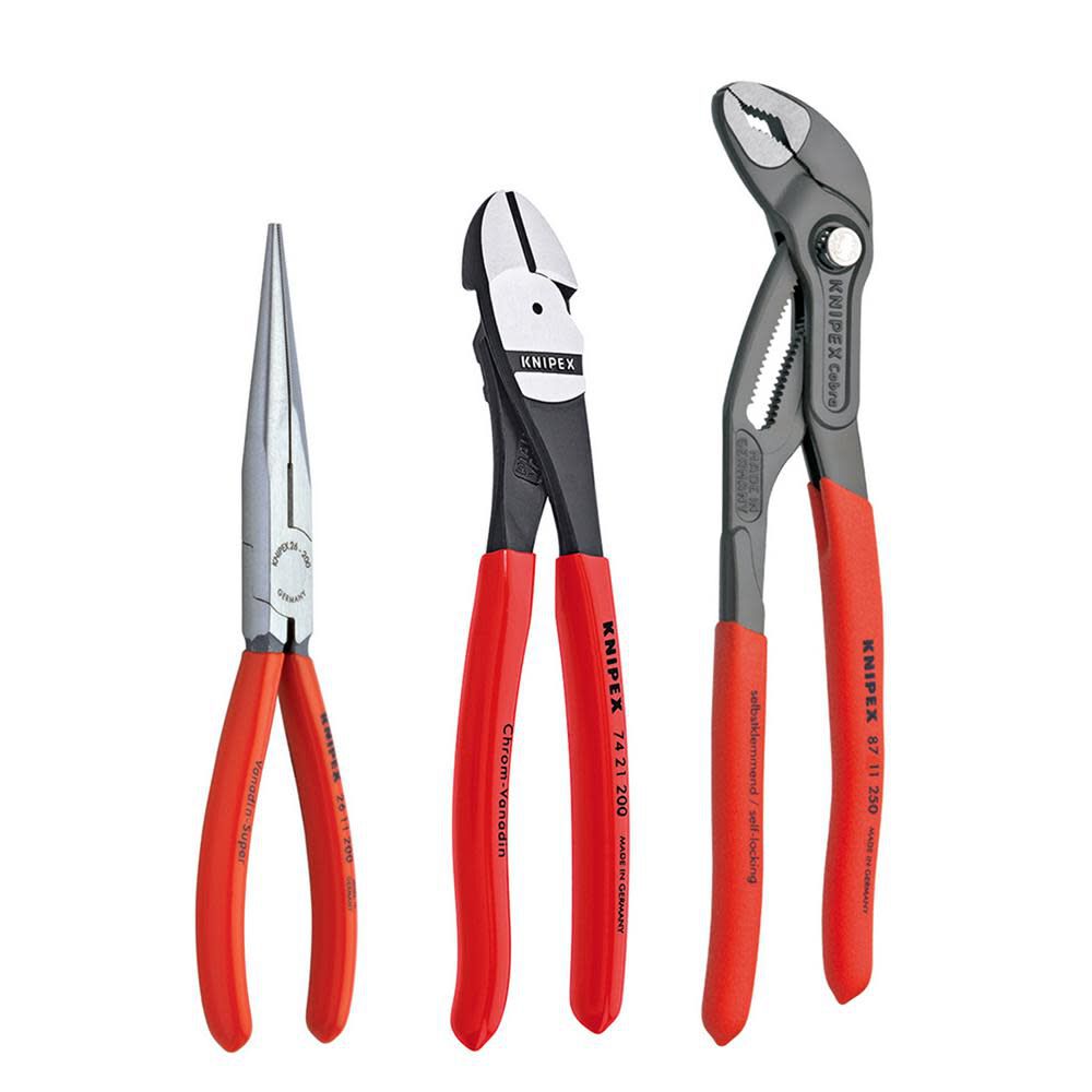 Universal 3-Pack Assorted Pliers 00 20 08 US2