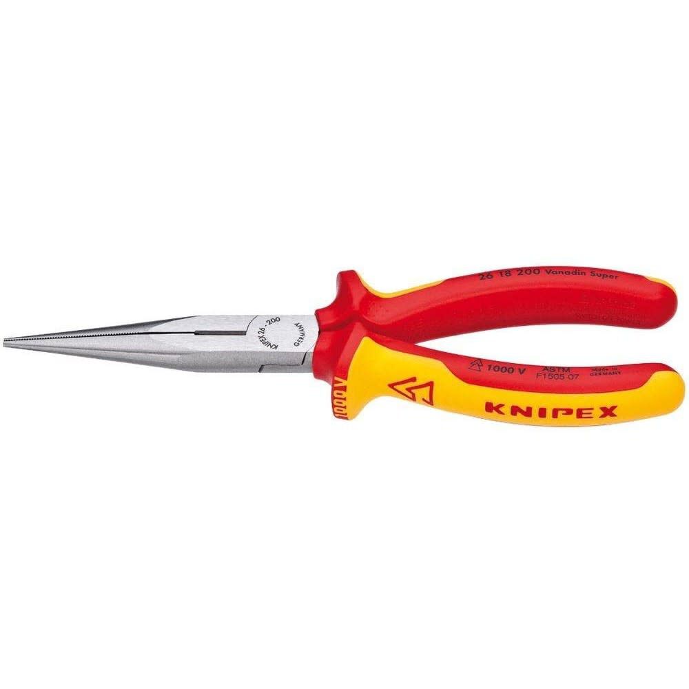 Snipe Nose Side Cutting Pliers, 8-Inch, Multiple Colors/Finishes, Steel Handle 26 18 200 SBA