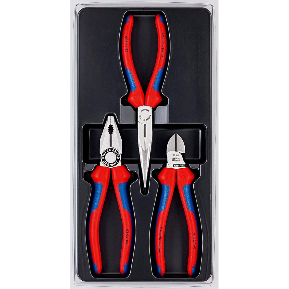 3-Pack Assorted Pliers with Hard Case 00 20 11