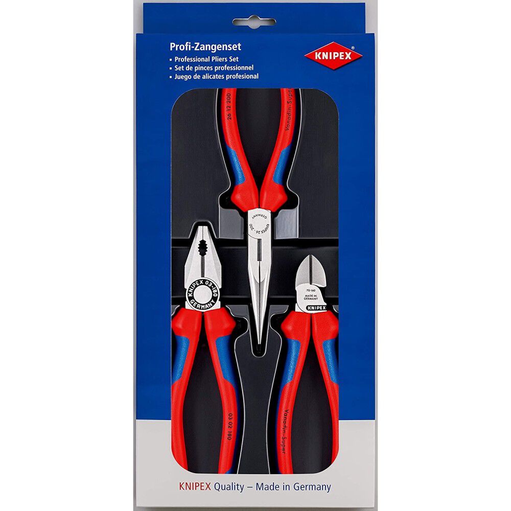 3-Pack Assorted Pliers with Hard Case 00 20 11