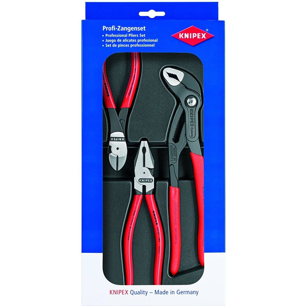 3-Pack Assorted Pliers with Hard Case 00 20 10