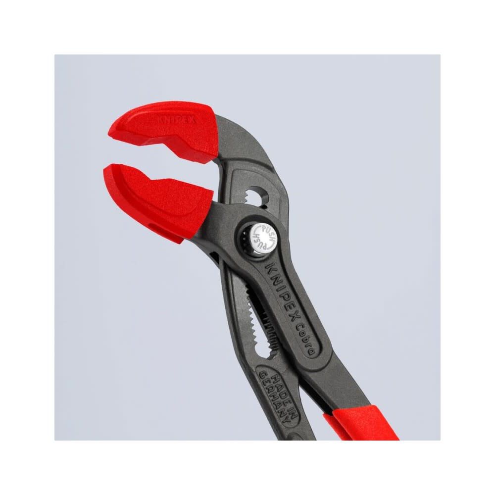 Smooth Surface Red Plastic Jaw Protectors for 10 in Cobra Pliers 87 09 250 V01