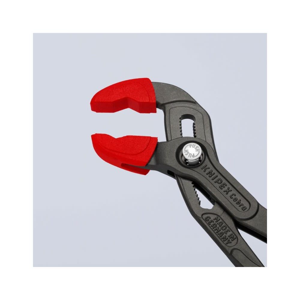 Smooth Surface Red Plastic Jaw Protectors for 12 in Cobra Pliers 87 09 300 V01