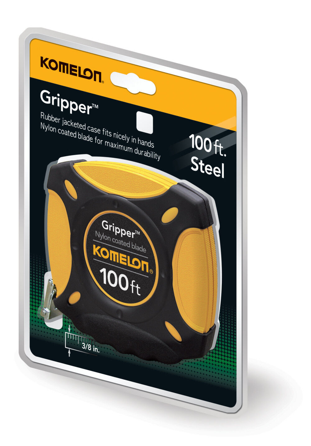 100' x 3/8in Close Case Long Steel Gripper Series Tape Measure 9901