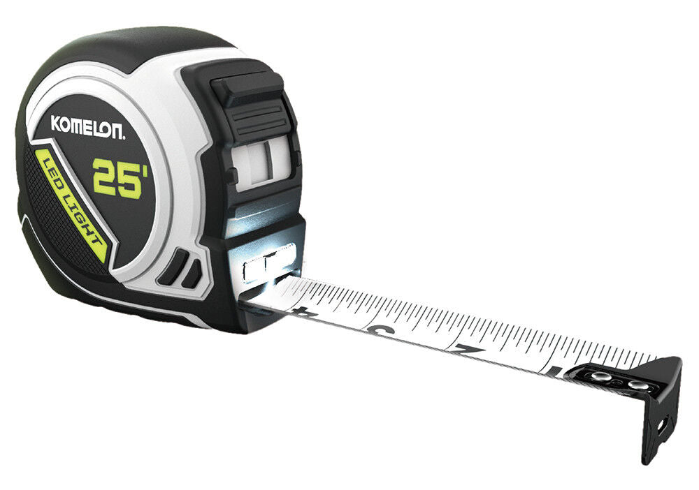 25' x 1in LED Lighted Tape Measure 25LED