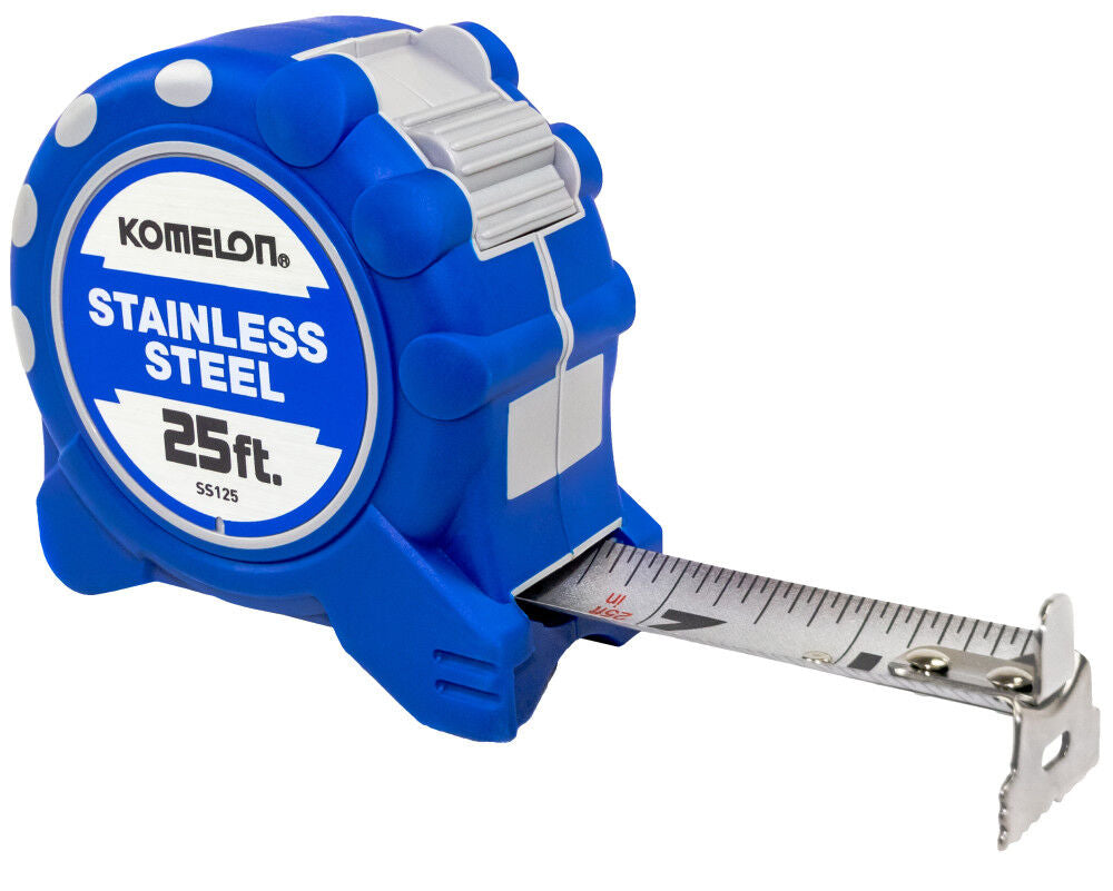 Stainless Steel Gripper 25-ft Tape Measure SS125