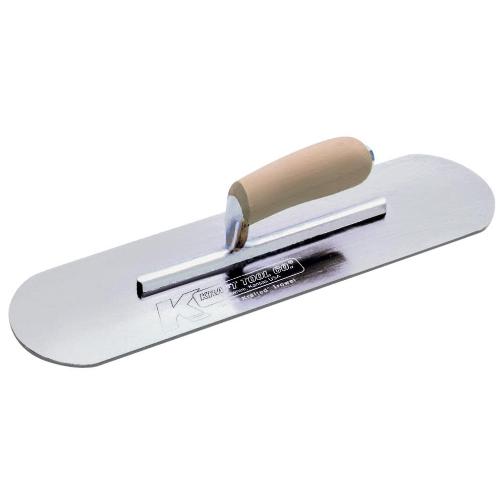 Tool Co 10 In. x 3 In. Chrome Pool Trowel with Wood Handle CF490