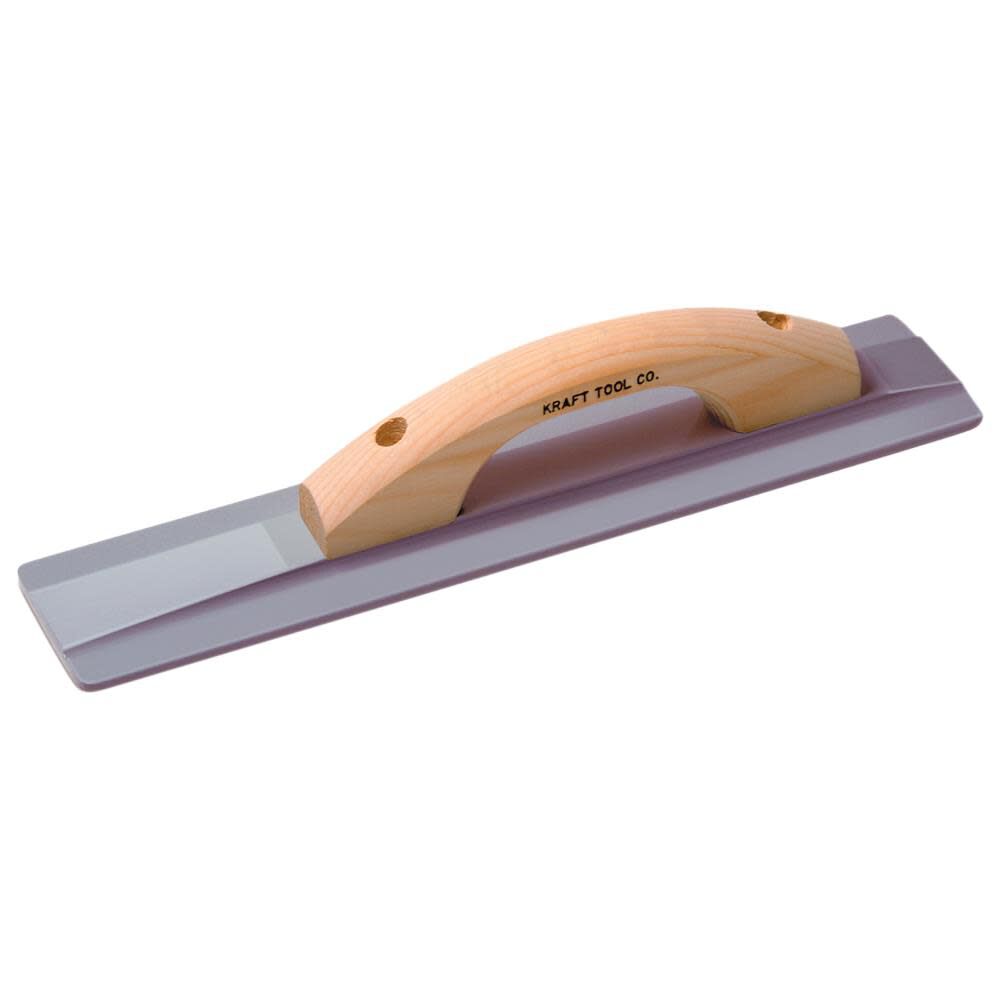 12 In. x 3-1/4 In. Square End Magnesium Hand Float with Wood Handle CF012