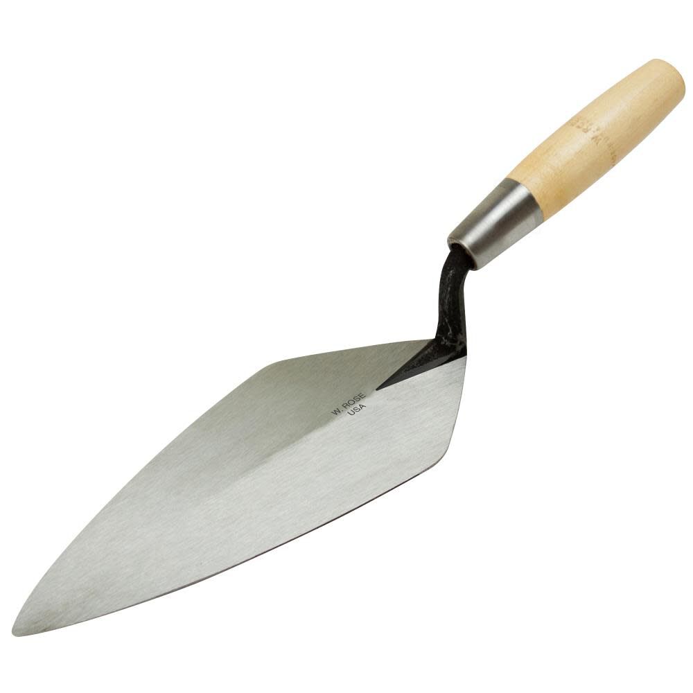 13 In. Narrow London Brick Trowel with 6 In. Wood Handle RO116-13