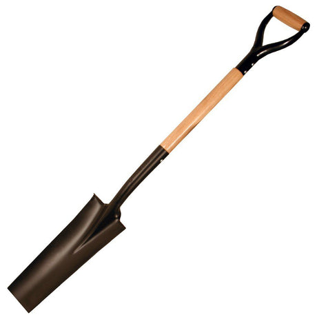 Tool Co 14 Gauge Tempered Steel Square Blade Drain Spade with D Handle GG867