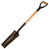 14 Gauge Tempered Steel Square Blade Drain Spade with D Handle GG867