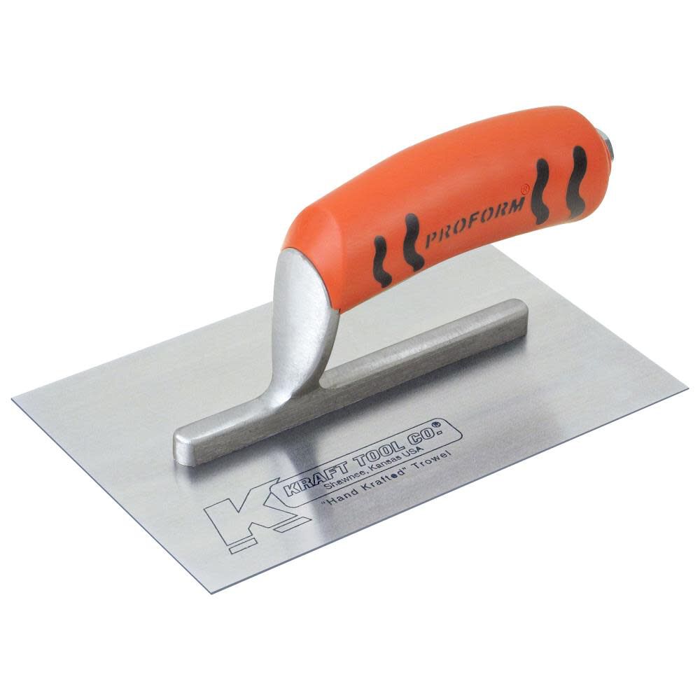 6-1/2 In. x 5 In. Carbon Steel Midget Trowel with ProForm Handle PL409PF