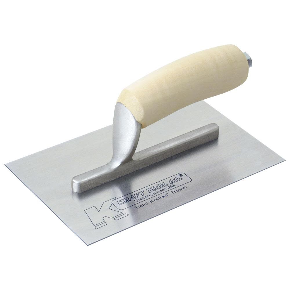 6-1/2 In. x 5 In. Carbon Steel Midget Trowel with Wood Handle PL409