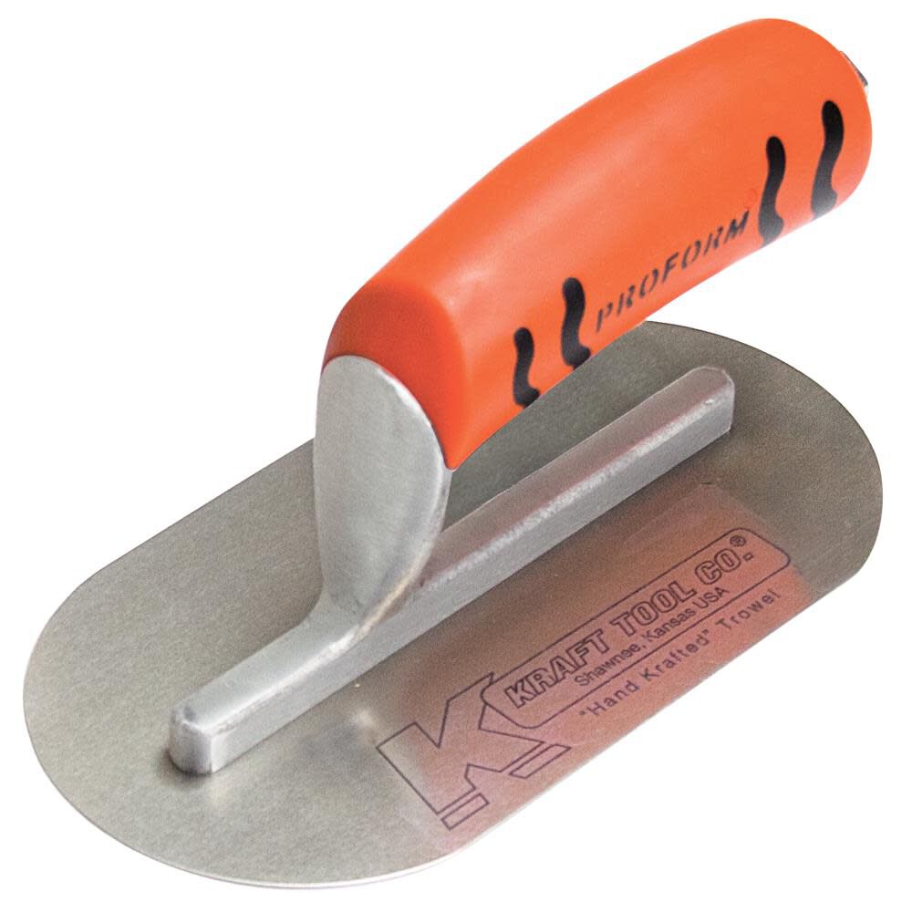 7-1/2 In. x 4 In. Carbon Steel Mini Pool Trowel with ProForm Handle CF724PF