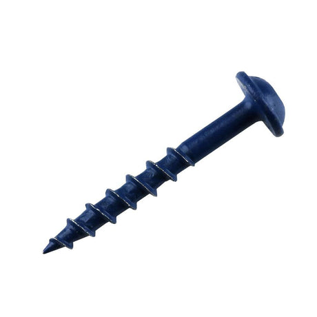 1-1/4in #8 CRS WH Blue-Kote Pocket Screw - 100ct SML-C125B-100