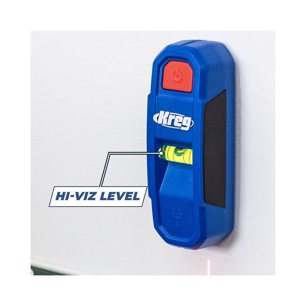 Durable Plastic Polymer Magnetic Stud Finder with Laser-Mark KMM1000LZ