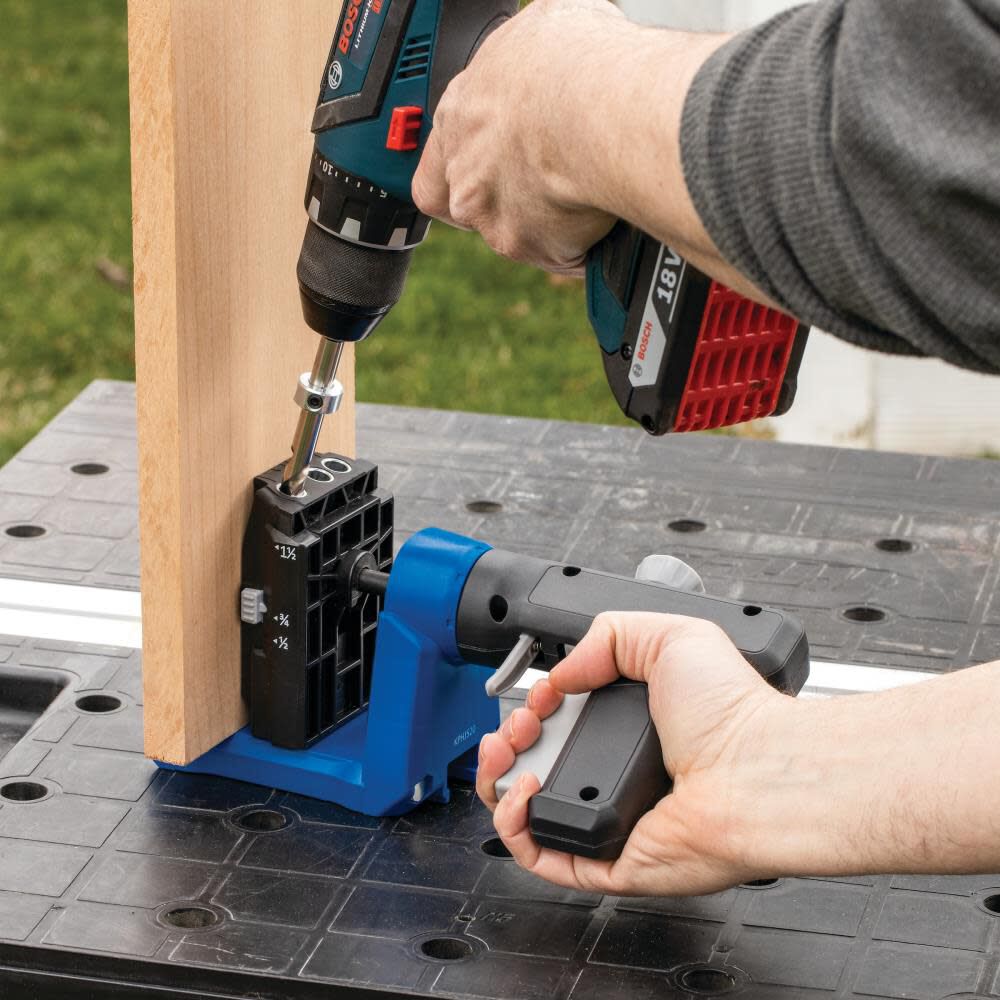 Pocket-Hole Jig 520PRO - Versatile Jig for Creating Strong Pocket-Hole Joints in Various Material Thicknesses KPHJ520PRO